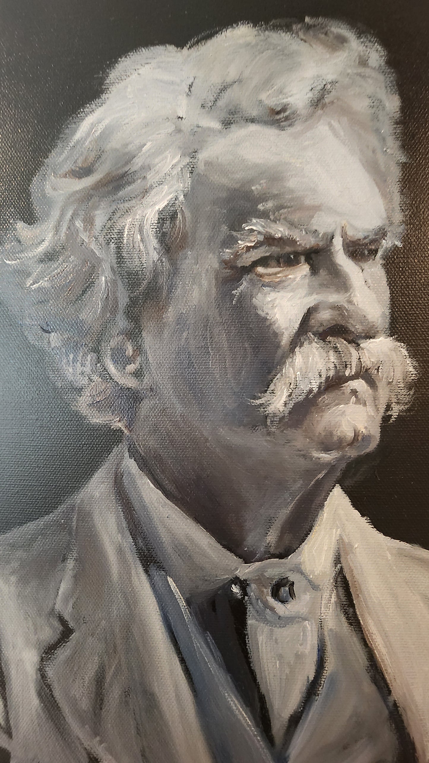 Mark Twain Oil Painting