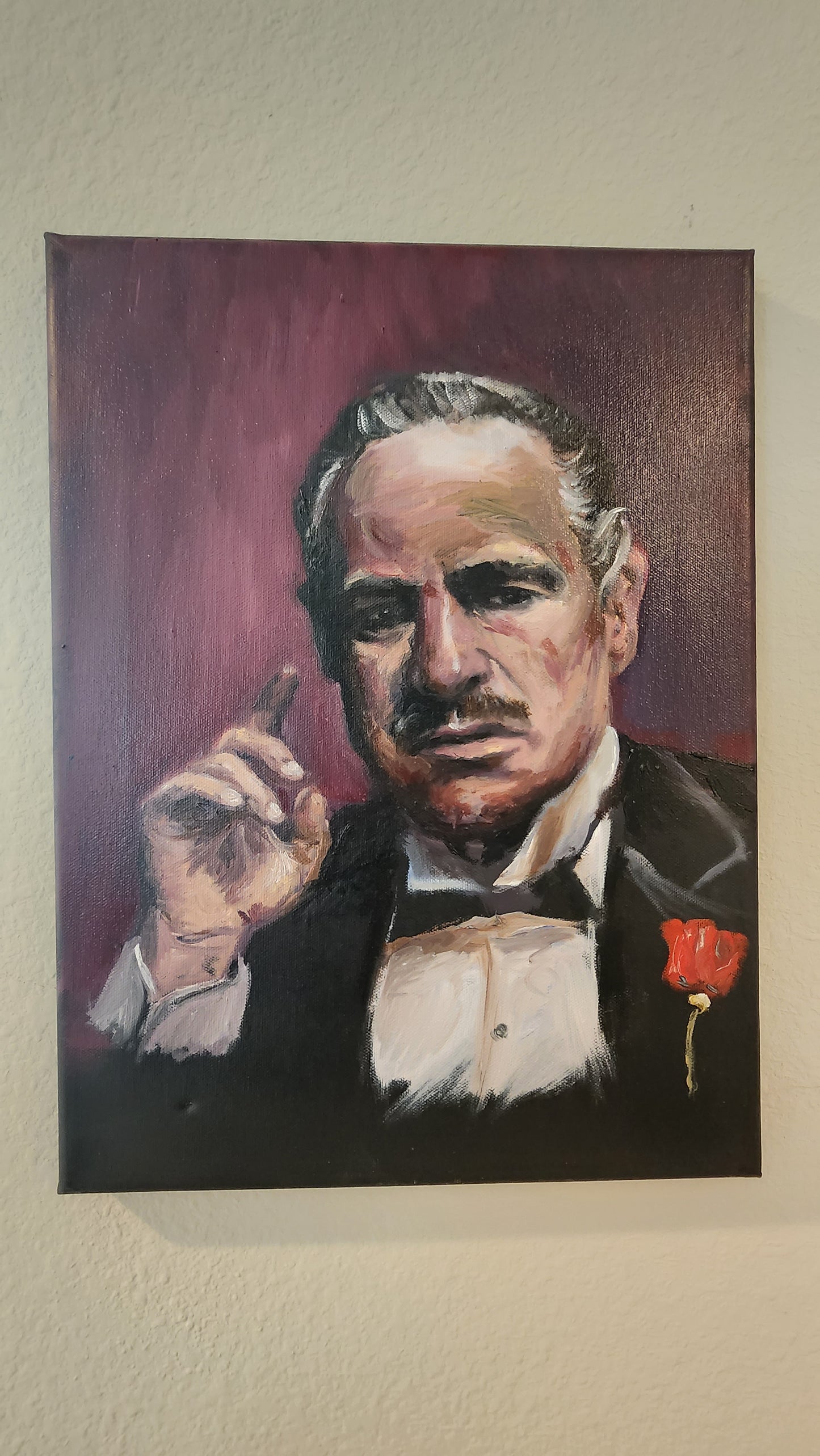 "GodFather" Brando Oil Painting
