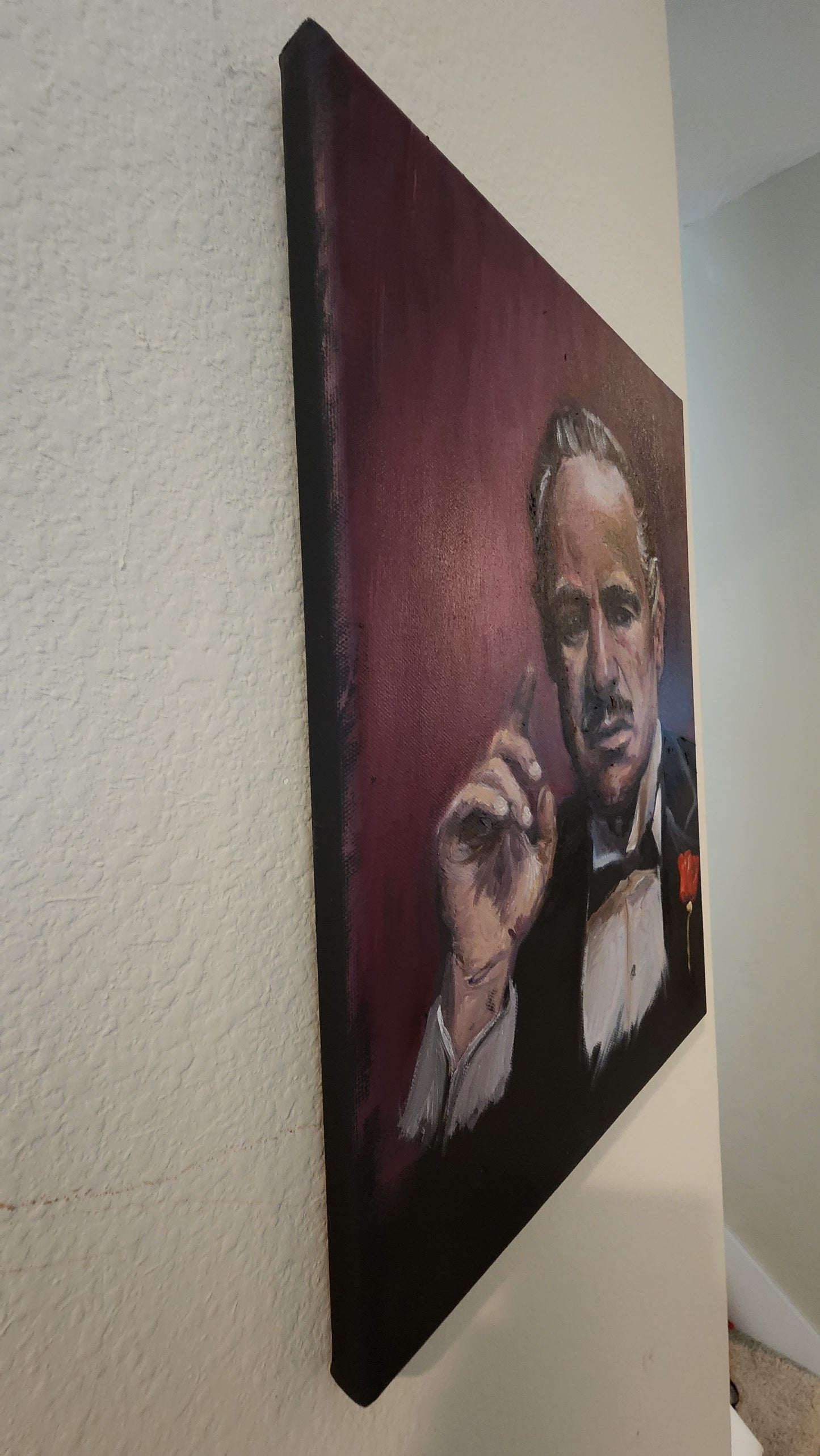 "GodFather" Brando Oil Painting