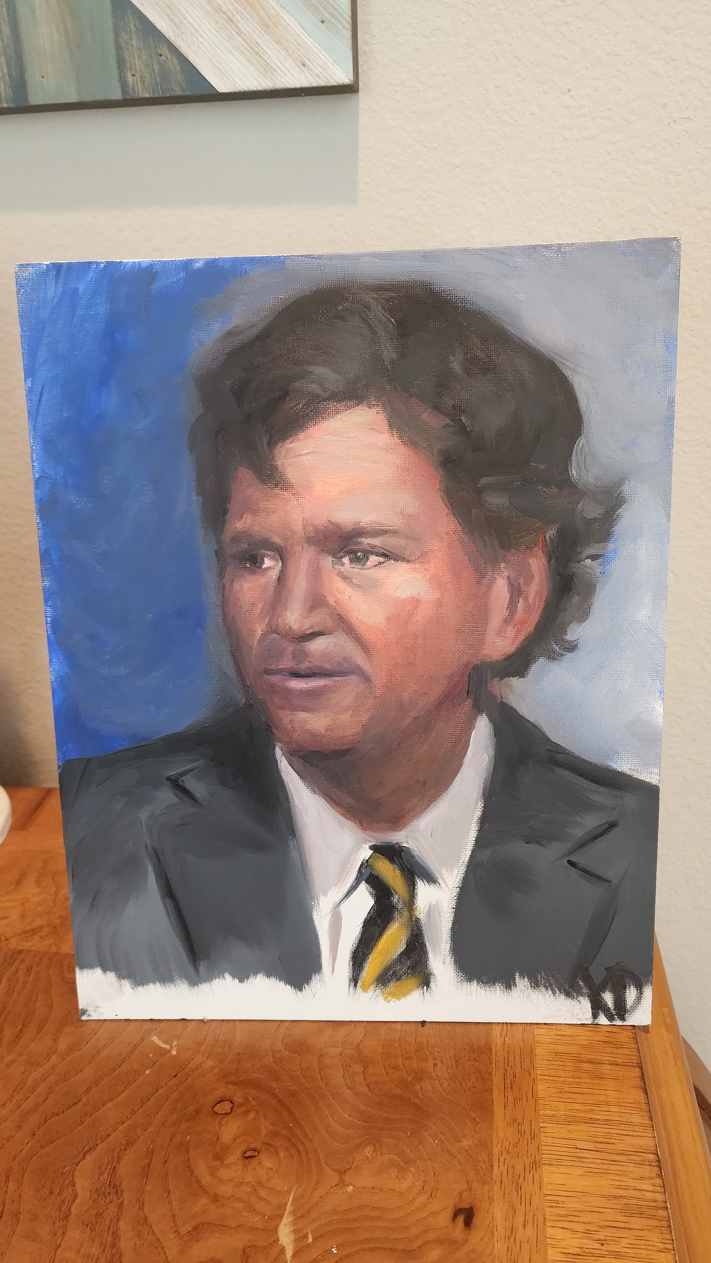 Tucker Carlson Oil Painting