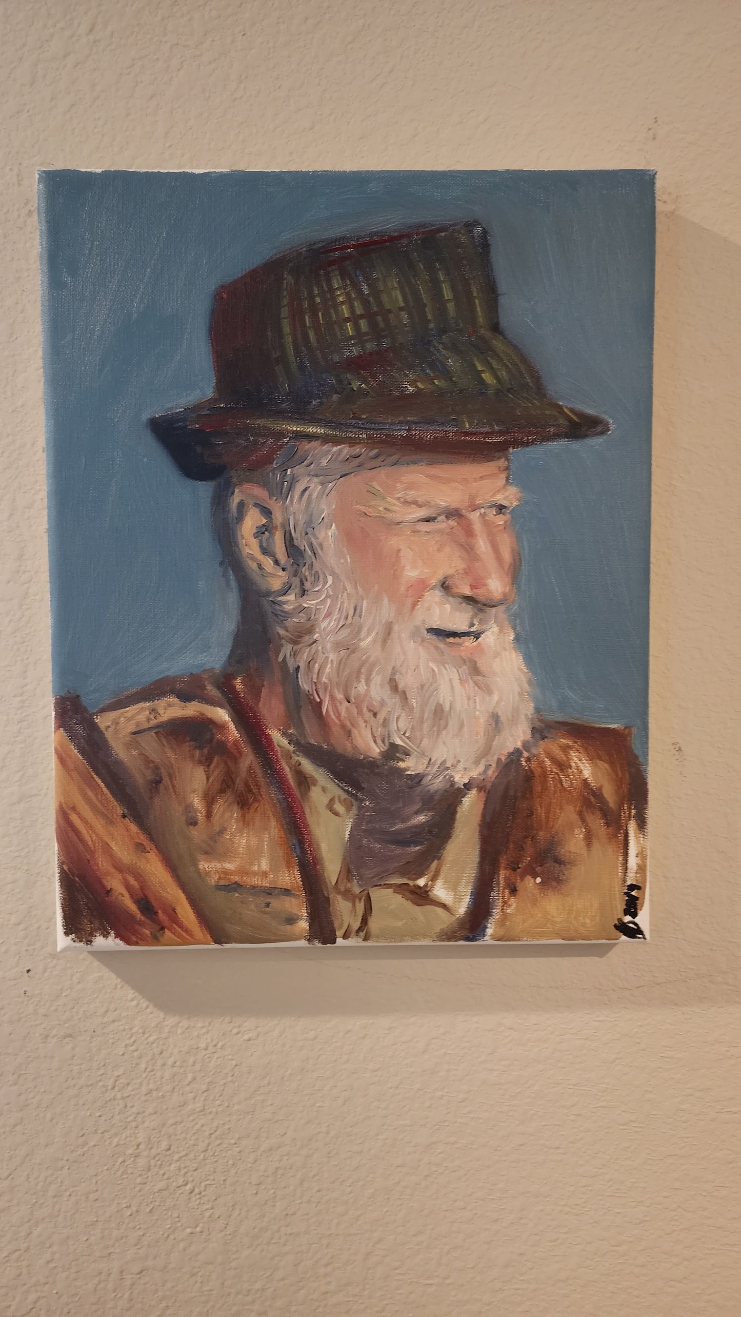 Scottish Hunter Oil Painting
