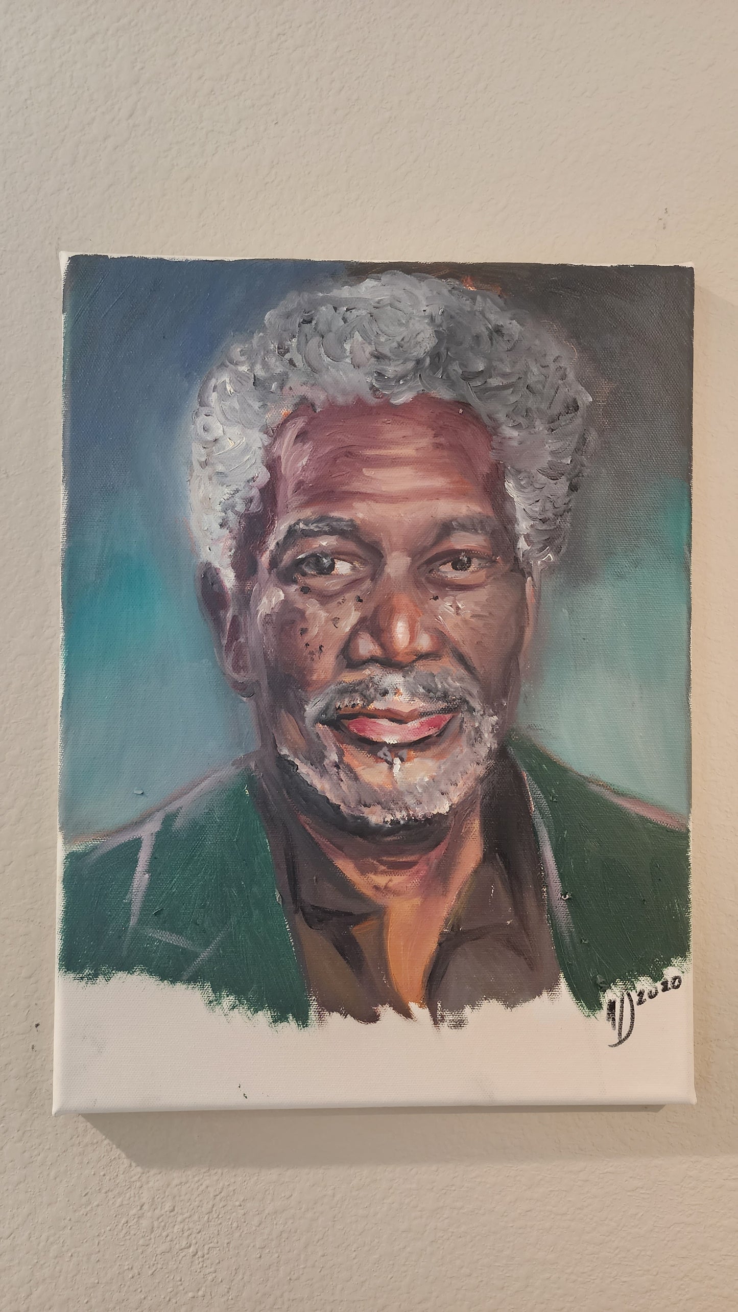 Morgan Freeman Painting