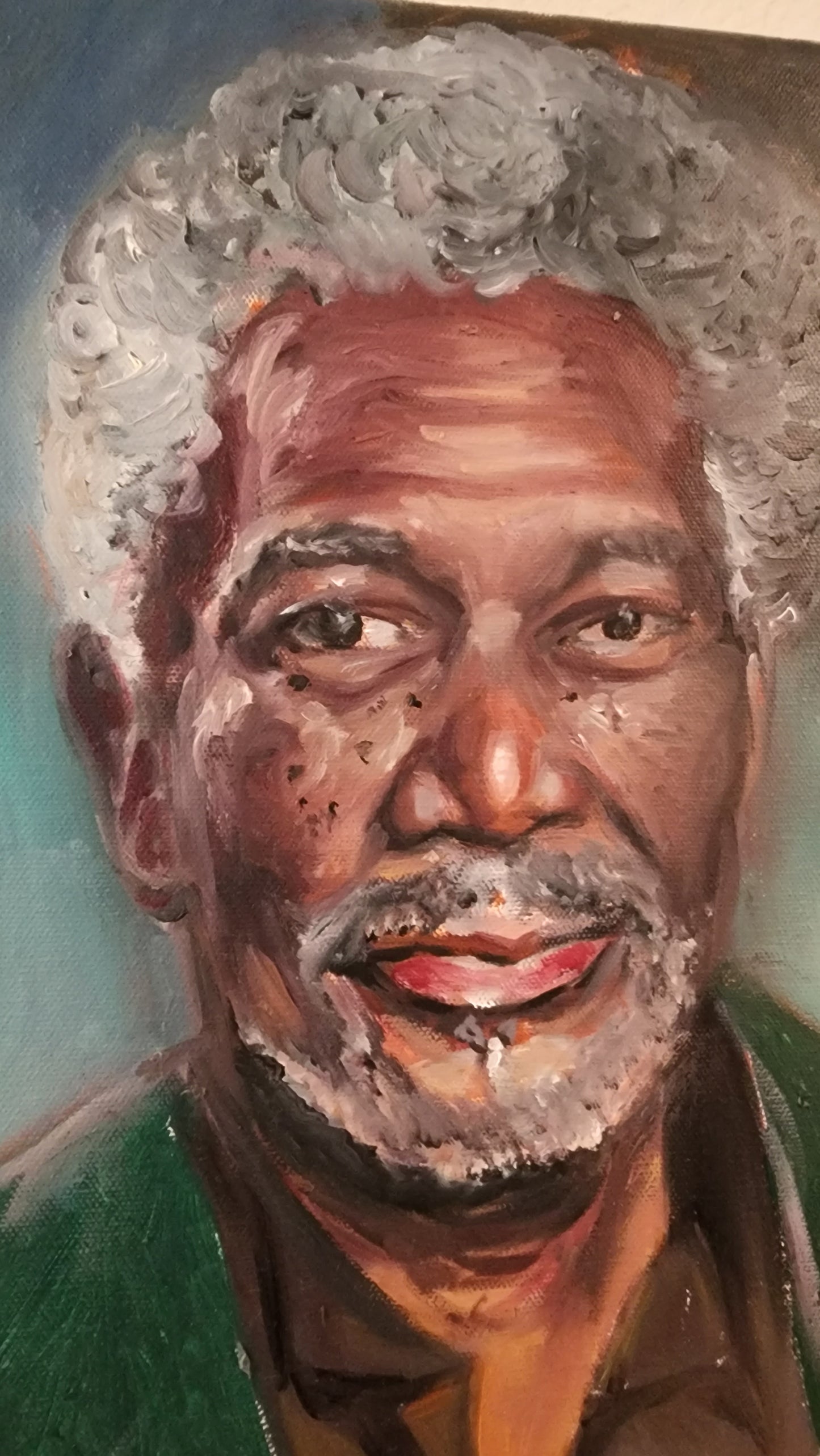 Morgan Freeman Painting