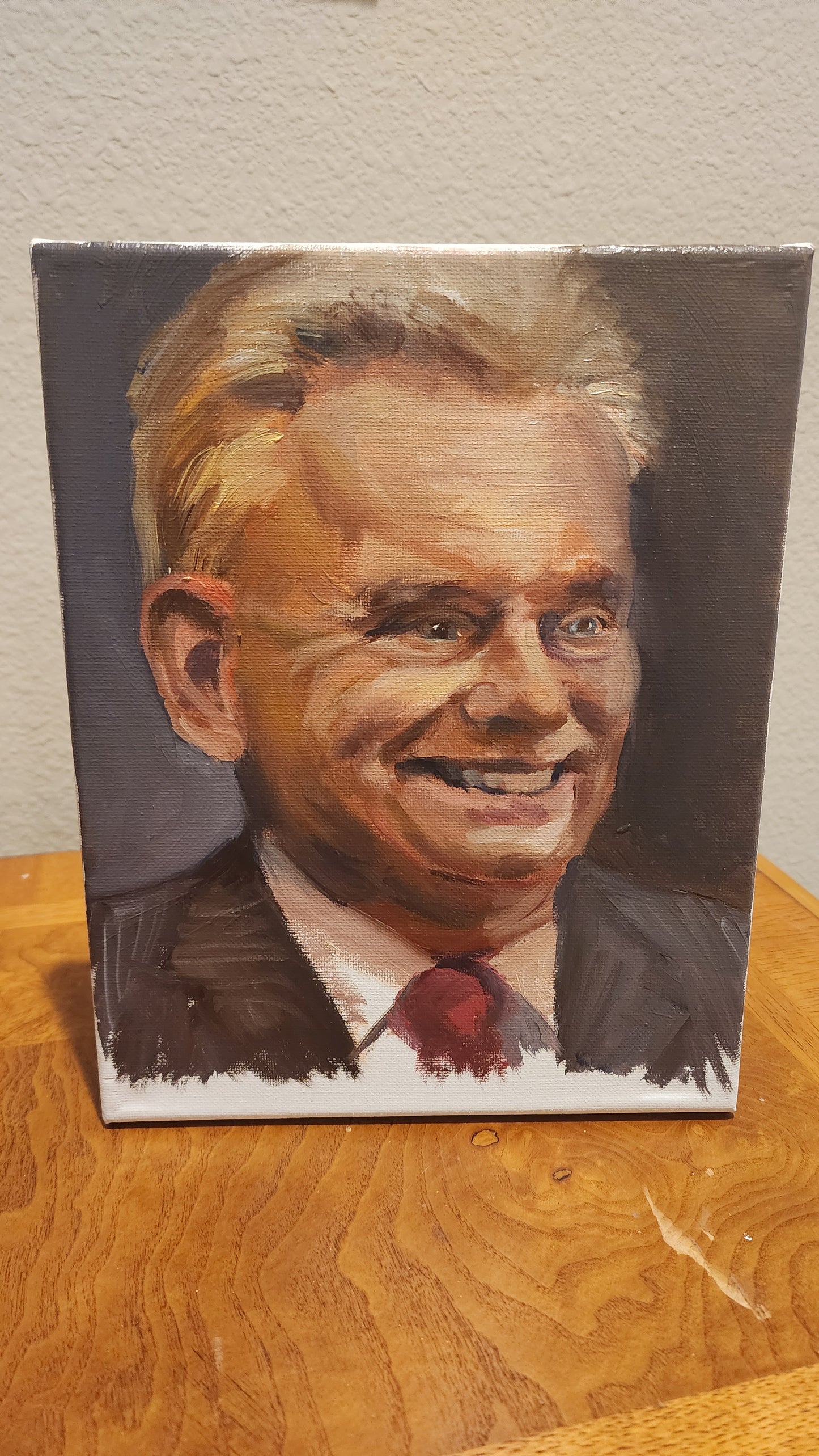 Pat Sajak Oil Portrait