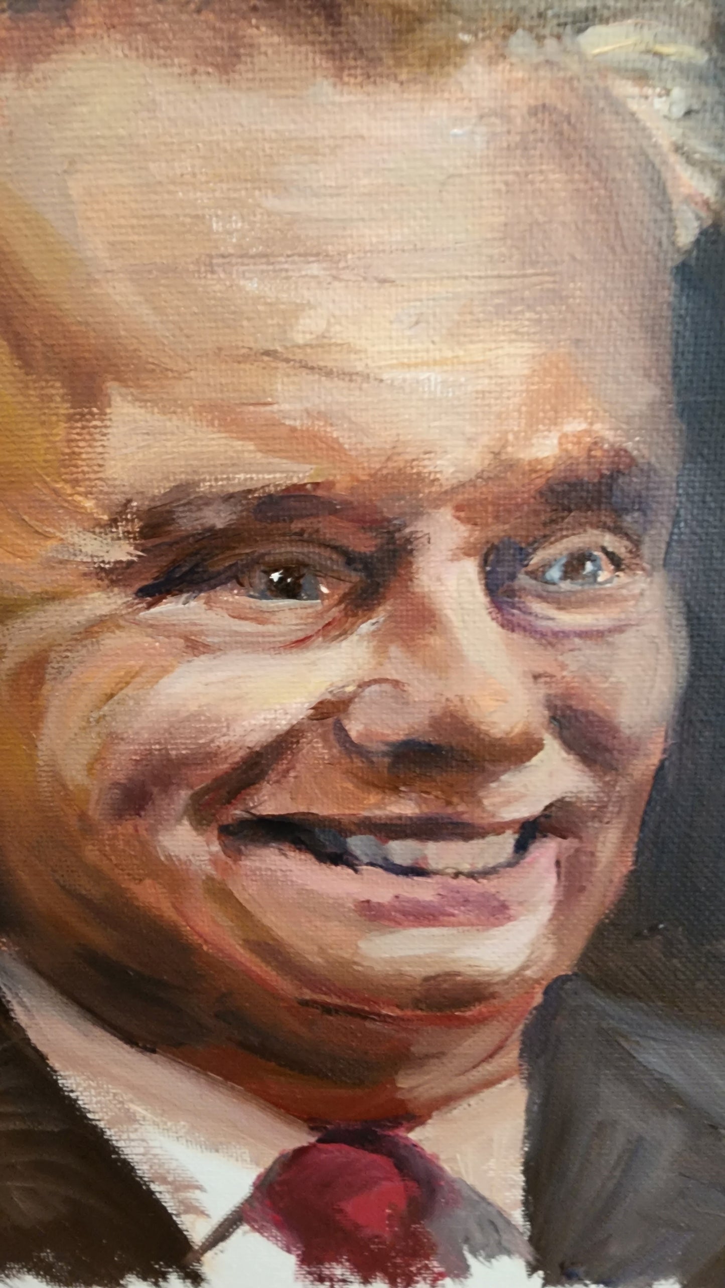 Pat Sajak Oil Portrait