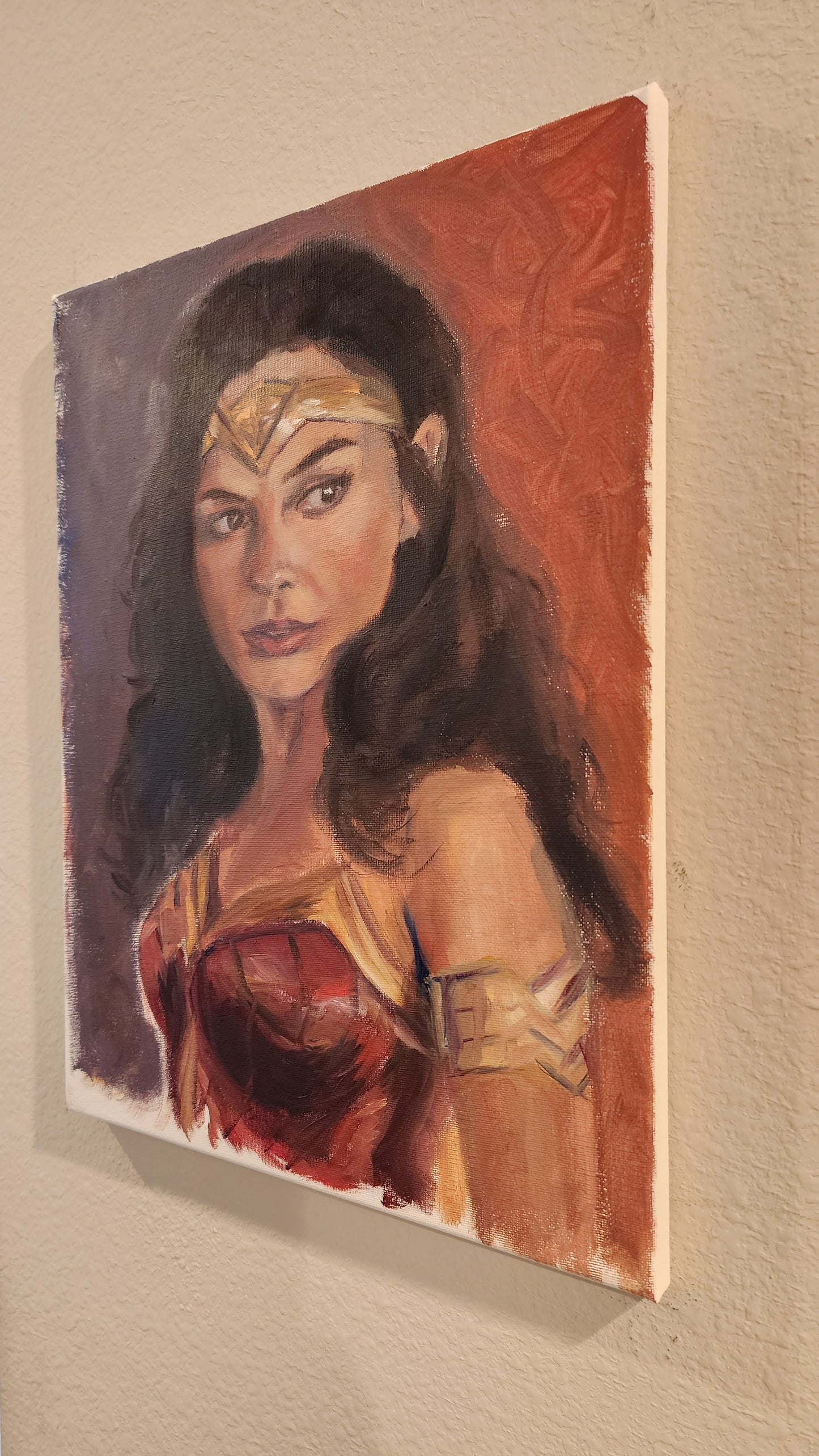 Gal Gadot "wonderwoman" Oil Portrait
