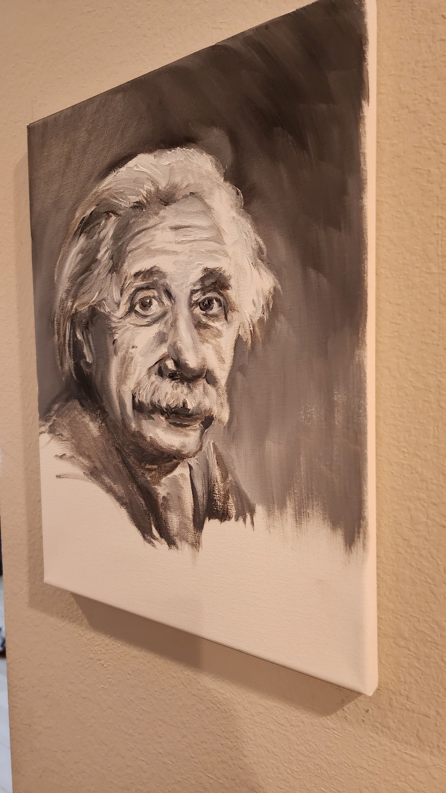 Einstein Oil Portrait.