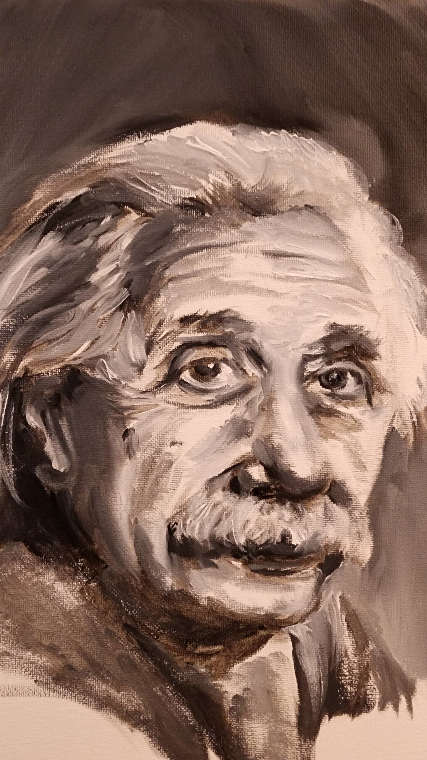 Einstein Oil Portrait.