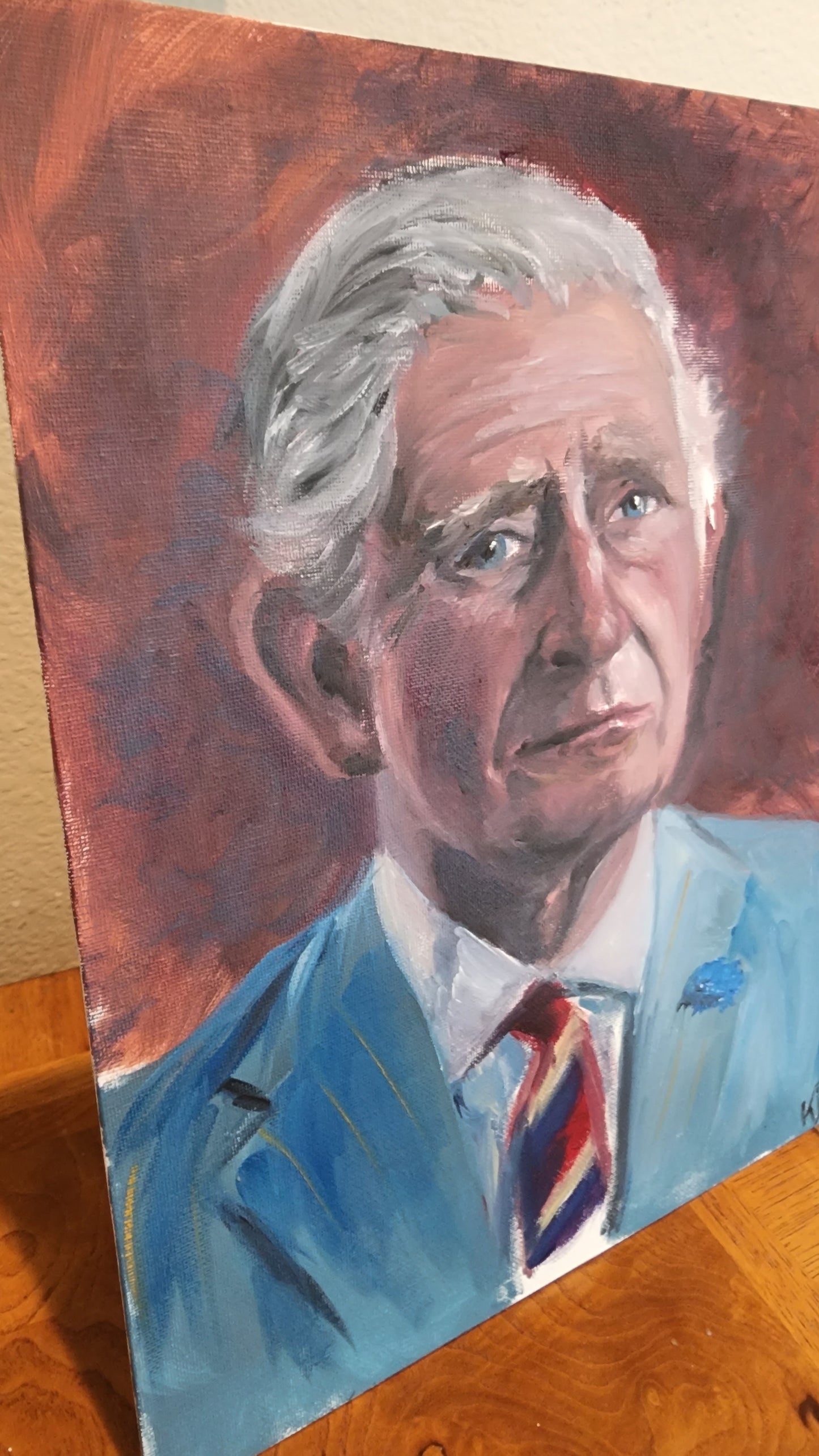 King Charles Oil Portrait