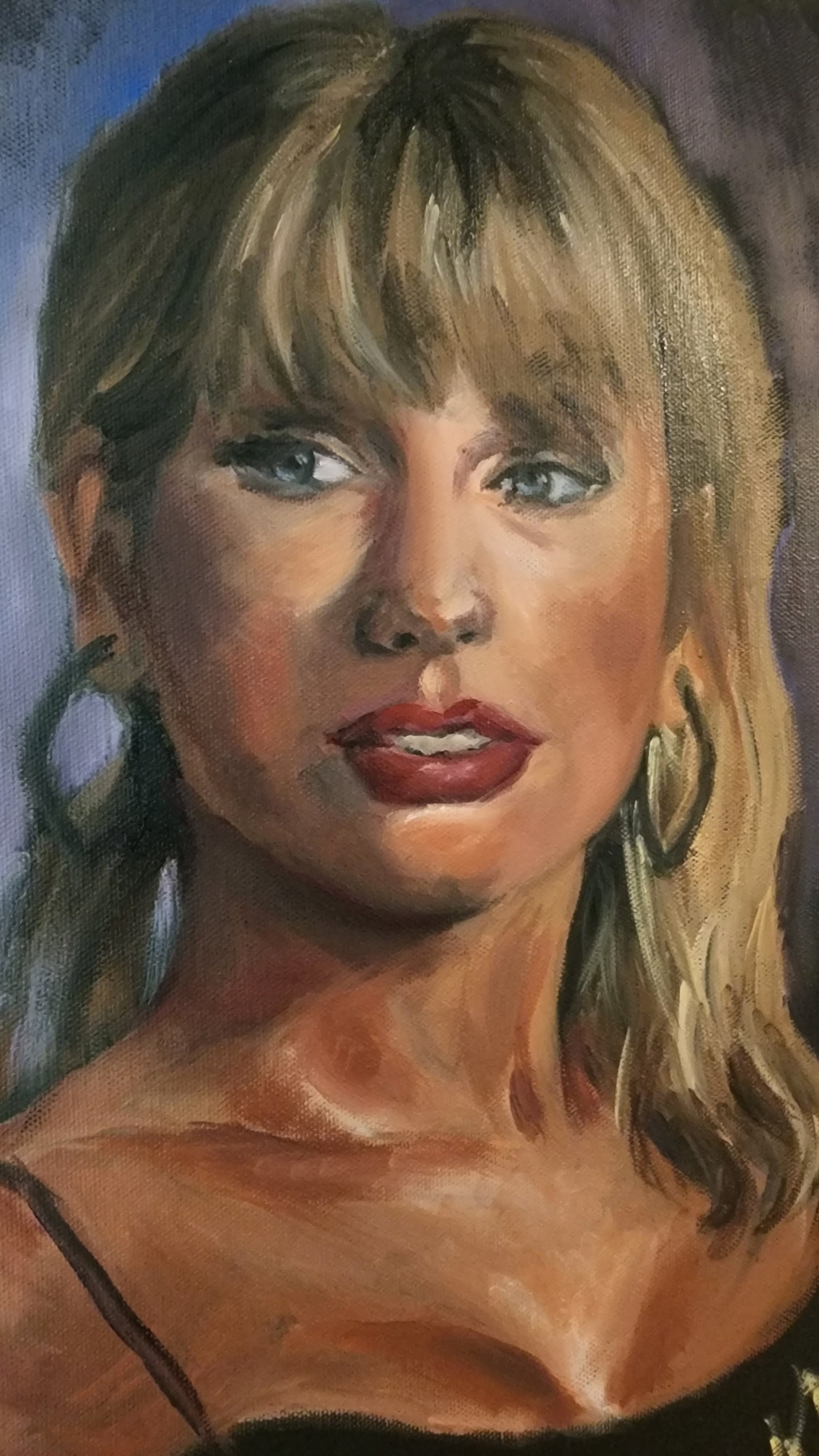Taylor Swift Oil Painting