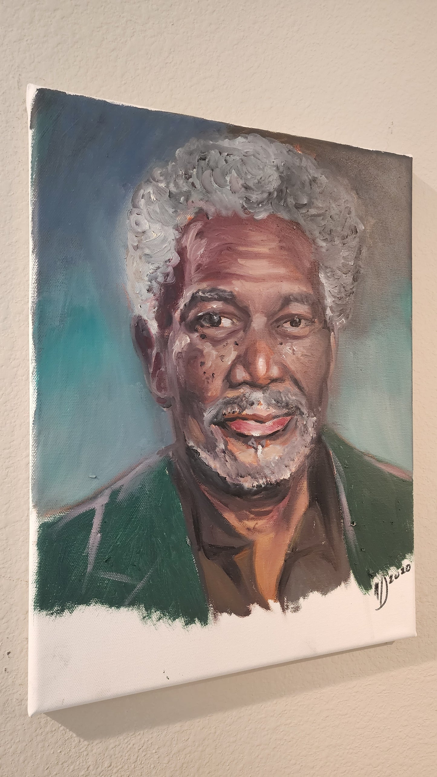 Morgan Freeman Painting