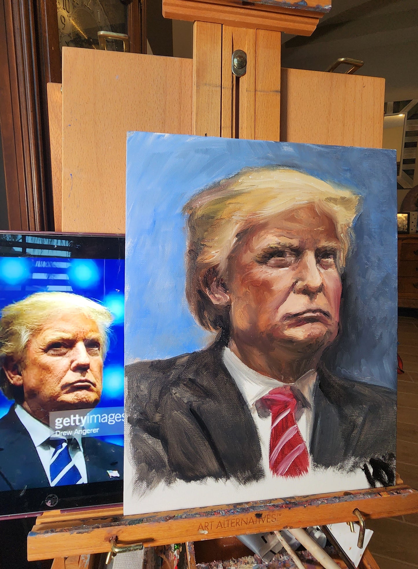 Trump Oil Painting