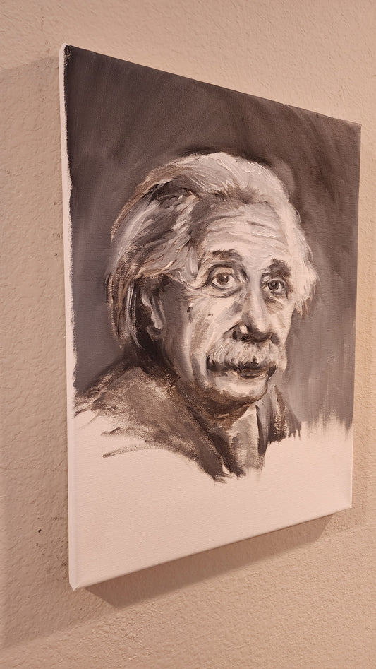 Einstein Oil Portrait.