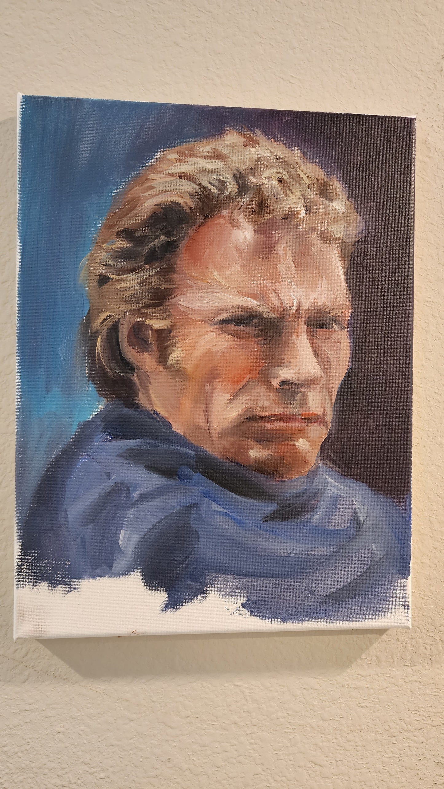 Clint Eastwood Oil Portrait